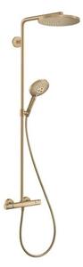 Sprchový systém Hansgrohe Raindance Select S na stěnu s termostatickou baterií kartáčovaný bronz 27633140