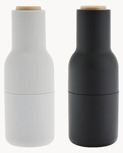 Sada mlýnků na'sůl a pepř s víčky z bukového dřeva Bottle Grinder, 2 díly