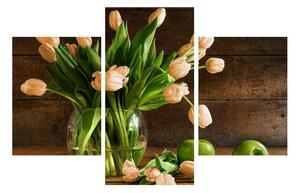 Obraz tulipánů ve váze (90x60 cm)
