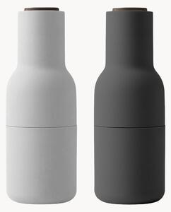 Sada mlýnků na'sůl a pepř s víčky z ořechového dřeva Bottle Grinder, 2 díly