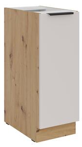 Výsuvná skříňka NICOLLA - šířka 30 cm, kašmír / dub artisan
