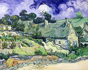 Vincent van Gogh - Obrazová reprodukce Thatched cottages at Cordeville, Auvers-sur-Oise, (40 x 30 cm)