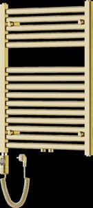 Mexen Hades, elektrické topné těleso 800 x 600 mm, 600 W, zlatá lesklá, W104-0800-600-2600-50