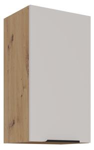 Horní kuchyňská skříňka NICOLLA - šířka 40 cm, kašmír / dub artisan