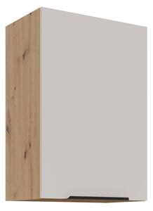 Horní kuchyňská skříňka NICOLLA - šířka 50 cm, kašmír / dub artisan
