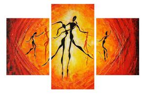 Orientální obraz tančících osob (90x60 cm)