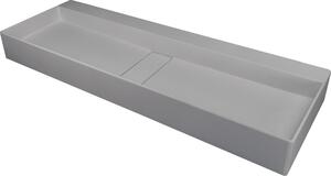 Deante Blur umyvadlo 100x40 cm obdélníkový na pult šedá/kámen matný CQB_SU1S