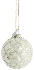 Lene Bjerre Skleněná ozdoba Norille Rhombe Off White - 8 cm LB167