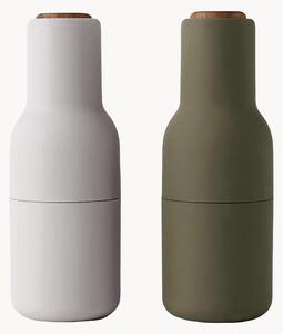 Sada mlýnků na'sůl a pepř s víčky z ořechového dřeva Bottle Grinder, 2 díly