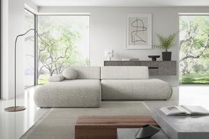 Rozkládací rohová sedačka s úložným prostorem SURREY 1 - světlá popelavá, levý roh