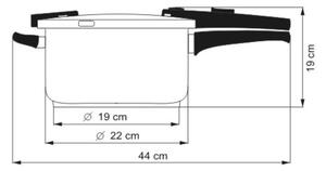 KOLIMAX Tlakový hrnec BIOMAX s BIO ventilem, průměr 22cm, objem 6l
