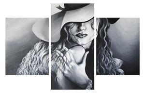 Obraz ženy v klobouku (90x60 cm)