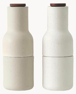 Sada mlýnků na'sůl a pepř s víčky z ořechového dřeva Bottle Grinder, 2 díly