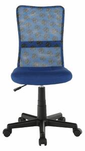 Tempo Kondela Dětská židle GOFY, modrá/vzor/černá