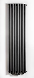 Luxrad Ring dekorativní radiátor 160x41 cm podłączenie spodní černá RIN1600410S040ZDC