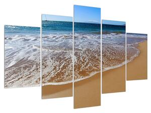 Obraz mořské písečné pláže (150x105 cm)