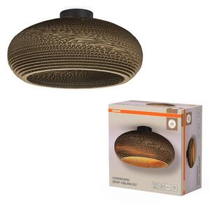 Dekorativní stropní svítidlo Cardboard Kapka E27 hnědé
