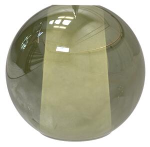 Sikrea Stolní lampa EMY, 1xE27, pr.20cm Barva skla: Jantarová, Barva montury: Černá