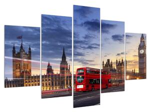 Obraz Londýna s autobusem (150x105 cm)