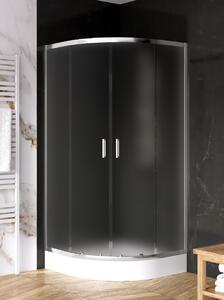 New Trendy Suvia sprchový kout 90x90 cm půlkulatá chrom lesk/matné sklo K-5120