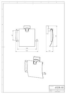 Novaservis - Závěs toaletního papíru s krytem Metalia 12 chrom, 0238,0
