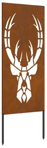 Soukromí na zahradě Rezavá 50 x 140 cm Povětrnostně odolná ocel
