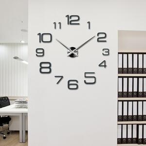 Moderní nalepovací nástěnné hodiny se zrcadlovými číslicemi | SENTOP 12SZ032