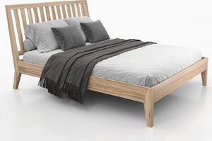 Dřevěná buková postel 160x200 Beskyd 01 Přírodní Buk