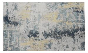 KONDELA Koberec, modrá/šedá / žlutá 80x200, MARION TYP 1