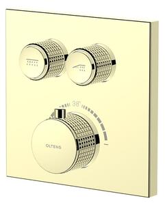 Oltens Onega vanová baterie pod omítku s termostatem zlatý lesk 34602800