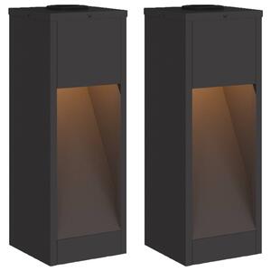 Solární LED osvětlení cesty 2 pcs Teplá bílá 18 x 18 x 50 cm