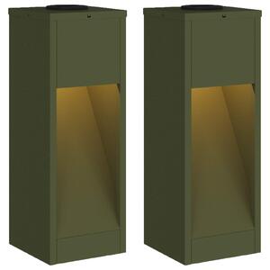 Solární LED osvětlení cesty 2 pcs Teplá bílá 18 x 18 x 50 cm