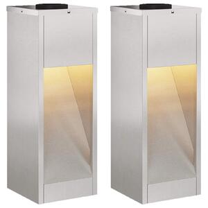 Solární LED osvětlení cesty 2 pcs Teplá bílá 18 x 18 x 50 cm