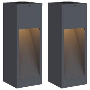 Solární LED osvětlení cesty 2 pcs Teplá bílá 18 x 18 x 50 cm