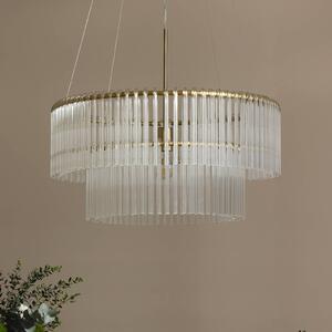 Globen Lighting závěsné světlo HOOK 60, sklo, transparentní, stmívatelný, Čirá / transparetní, Obývací pokoj / jídelna, Sklo, Design
