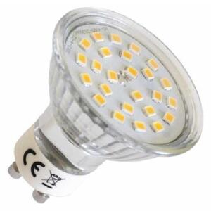 LED žárovka - GU10, 3W, 3000K (teplá bílá)