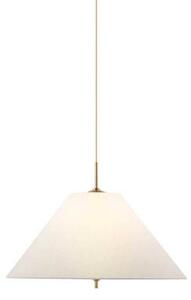 Globen Lighting závěsné světlo IRIS, krémové, Ø 50 cm, stmívatelný, Krémová / jantar, Obývací pokoj / jídelna, Textil / tkanina / hedvábí, Vintage