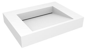Oltens Stila umyvadlo 60x45 cm obdélníkový klasický bílá matný 40000900