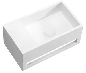Oltens Fri umyvadlo 35.5x20 cm obdélníkový klasický bílá lesk 40006000
