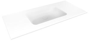 Oltens Kalla umyvadlo 100.2x46 cm obdélníkový nábytkový bílá lesk 40211000