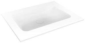 Oltens Kalla umyvadlo 60.2x46 cm obdélníkový nábytkový bílá lesk 40207000