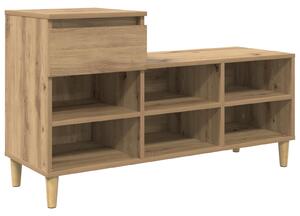 Skříň na obuv 102 x 36 x 60 cm Kompozitní dřevo Artisanový dub