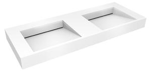 Oltens Stila umyvadlo 120x45 cm obdélníkový klasický-dvojitý bílá lesk 40004000