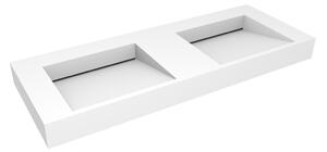 Oltens Stila umyvadlo 120x45 cm obdélníkový klasický-dvojitý bílá matný 40004900