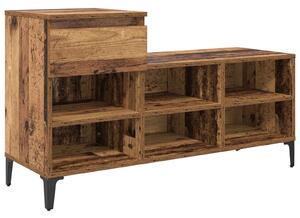 Skříň na obuv 102 x 36 x 60 cm Kompozitní dřevo Staré dřevo