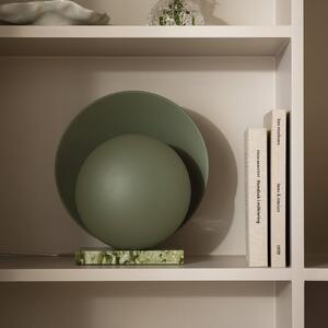 Globen Lighting stolní lampa ORBIT, zelená, mramor, výška 32 cm, Zelená, Obývací pokoj / jídelna, Kámen, Design