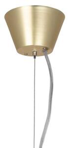 Globen Lighting závěsné světlo Torrano, hnědé, Ø 30 cm, stmívatelný, Hnědá / rez, Obývací pokoj / jídelna, Kámen, Design, Koule