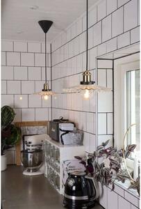 Globen Lighting závěsné světlo COBBLER, čiré, Ø 25 cm, stmívatelný, Čirá / transparetní, Obývací pokoj / jídelna, Sklo, Vintage