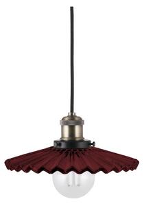 Globen Lighting závěsné světlo COBBLER, tmavě červené, Ø 25 cm, stmívatelný, Červená, Obývací pokoj / jídelna, Sklo, Vintage