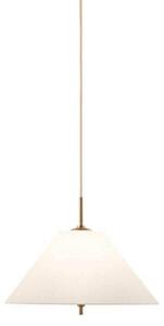 Globen Lighting závěsné světlo IRIS, krémové, Ø 25 cm, stmívatelný, Krémová / jantar, Obývací pokoj / jídelna, Textil / tkanina / hedvábí, Vintage